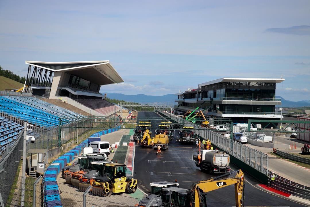 Hungaroring felújítás fontos mérföldkő