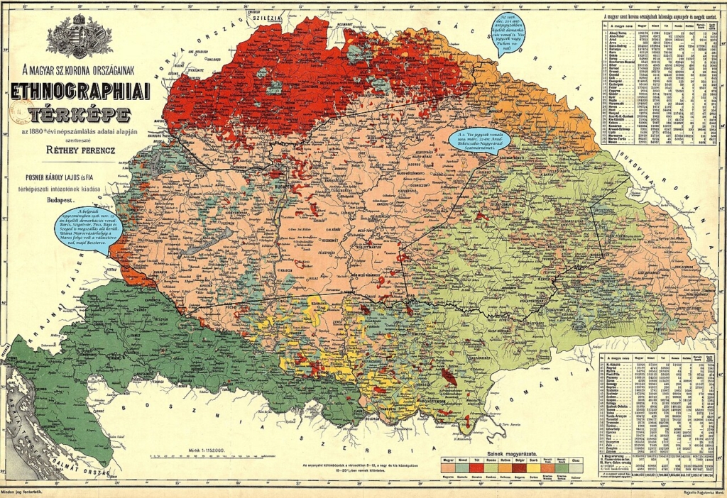 Trianoni szerződés Magyarország térkép etnikai térkép