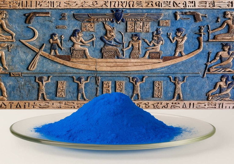 Egyiptomi kék ősi szín kutatás