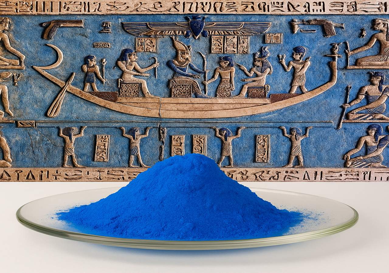 Egyiptomi kék ősi szín kutatás