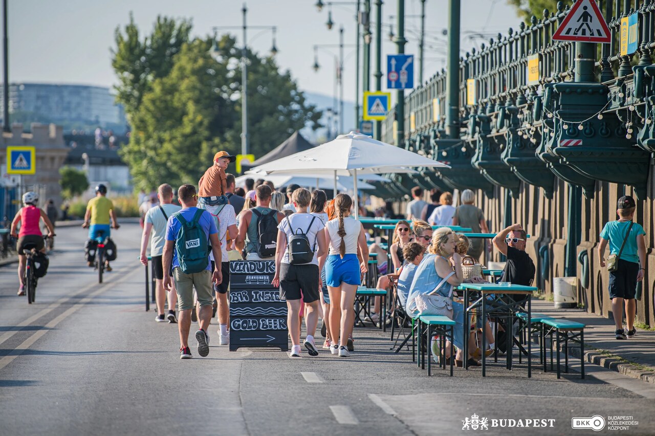 Rakpartlezárás Budapest nyár