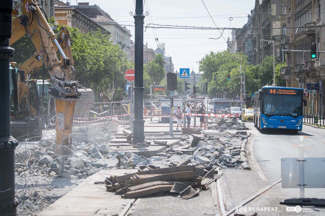 Nagykörút villamos felújítás