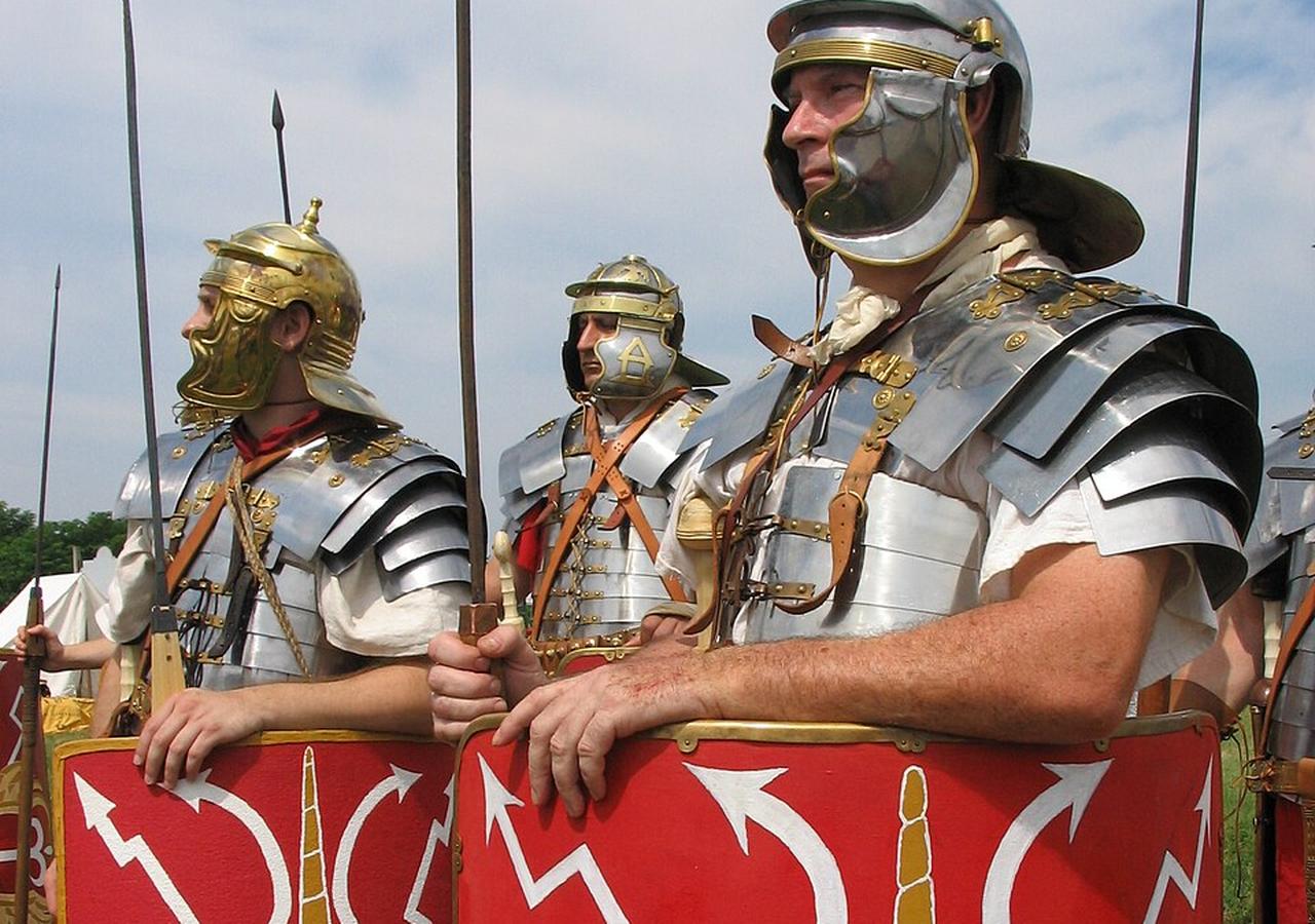 Római legionáriusok katonák fieztség zsold ezüst denarius