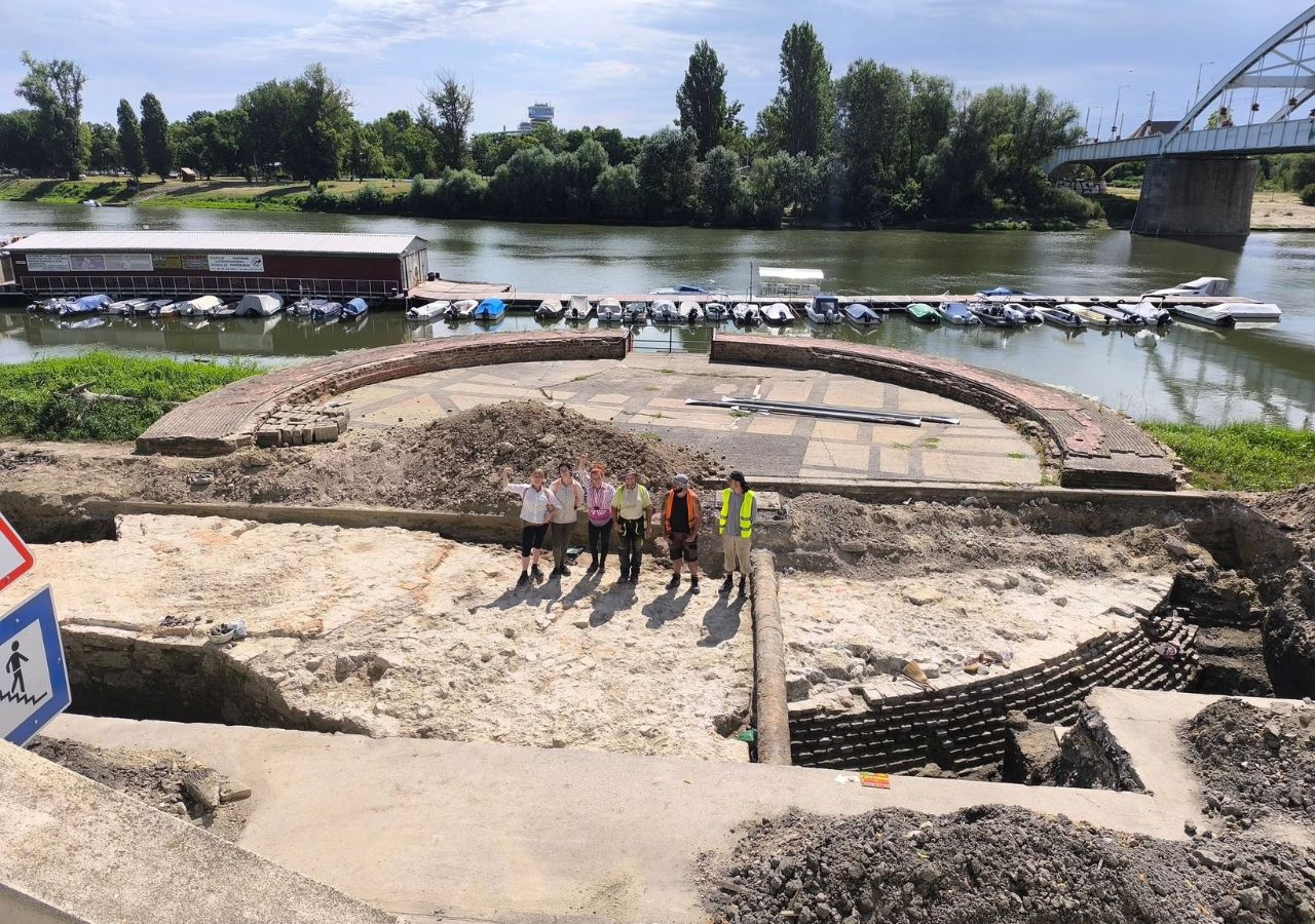 Szeged vár régészet lelet sarokbástya vízitorny
