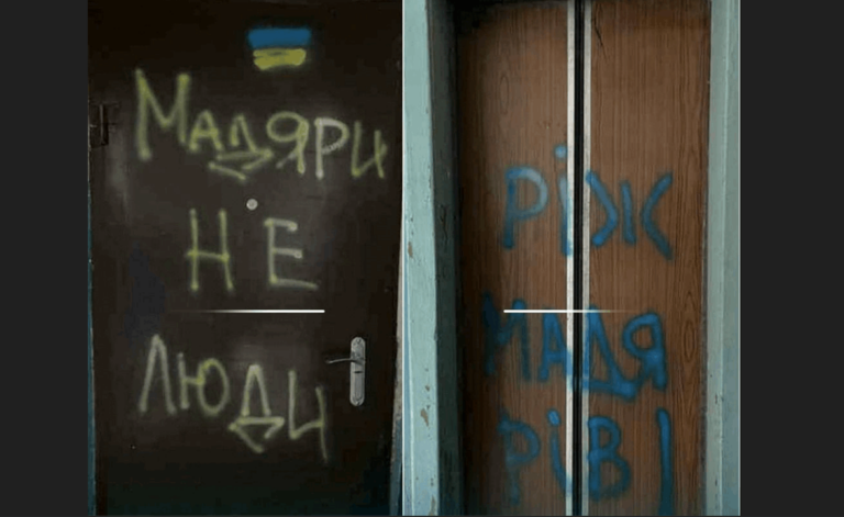 Újabb magyarellenes feliratok Kárpátalján