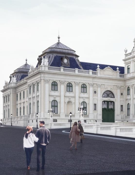 Vasbentonból építik újjá a Budavári Palota teljes északi szárnyát