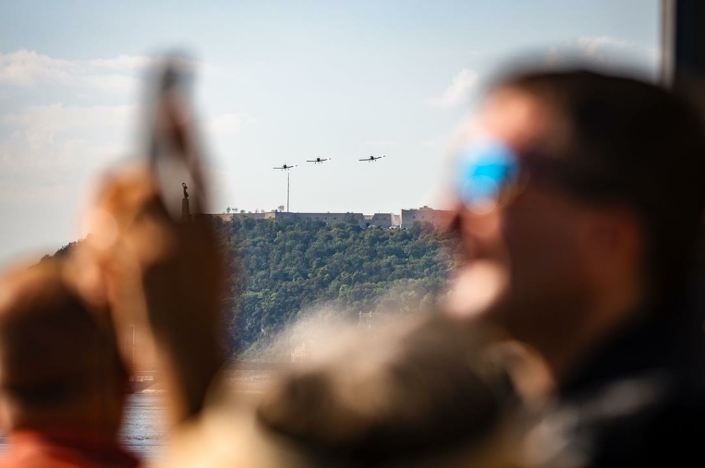 Légi parádé Budapesten augusztus 20-án
