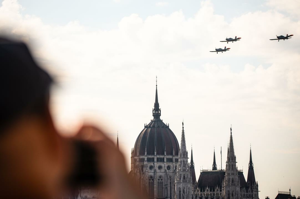 Légi parádé Budapesten augusztus 20-án
