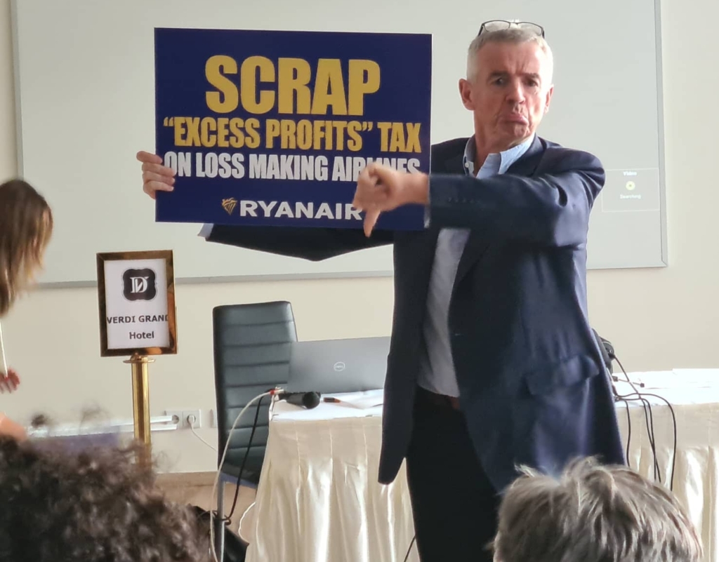 Michael O'Leary Ryanair vezér
