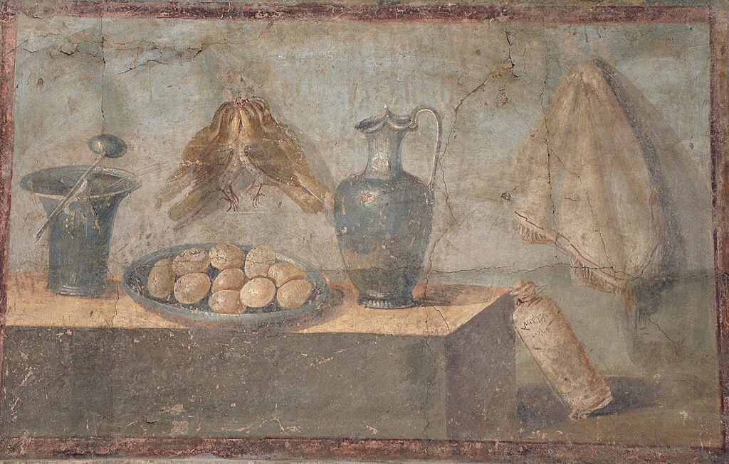 Pompeii gasztronómia freskó