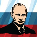 putyin orosz zászló