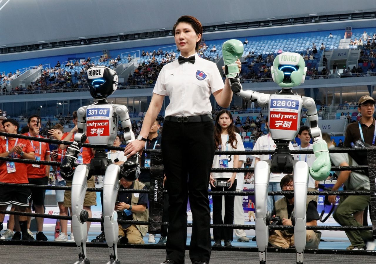 Robot Kína Peking nemzetközi verseny játék humanoid robot