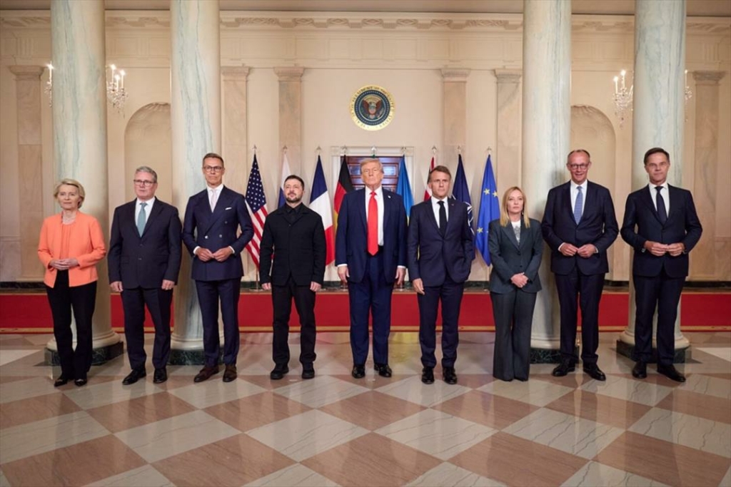 Trump és Zelenszkij, valamint az európai vezetők csúcstalálkozója