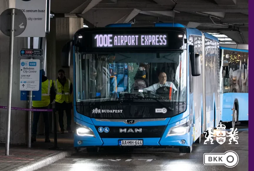 Budapesti 100E reptéri járat