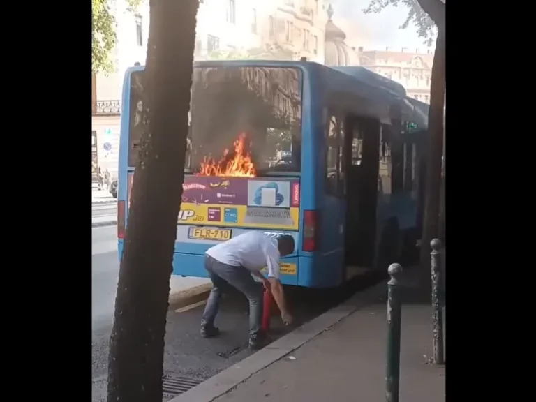 bkk budapest busz tűzeset kigyulladt