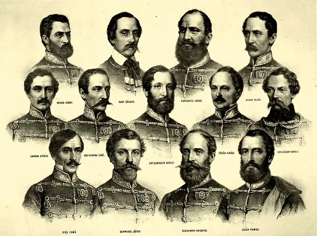 aradi vértanúk 1848 szabadságharc Kivégzés Magyarország