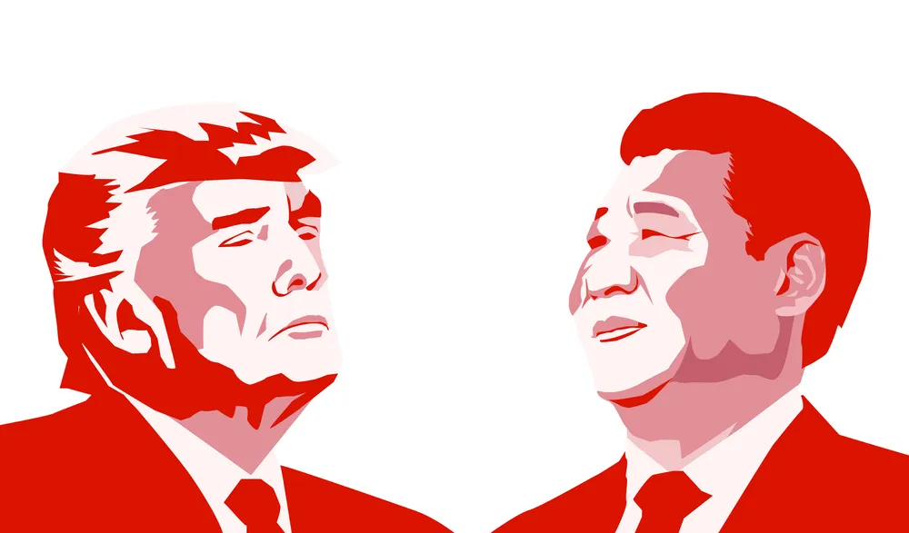 Hszi és Trump kína és USA
