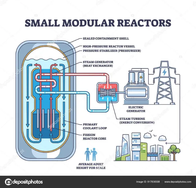Kis amerikai moduláris atomreaktor SMR működése