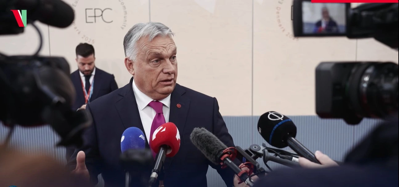 Orbán Viktor, magyar miniszterelnök, EU, Európai Politikai Közösség, EPK, csúcstalálkozó, Koppenhága, 2025, háború EU