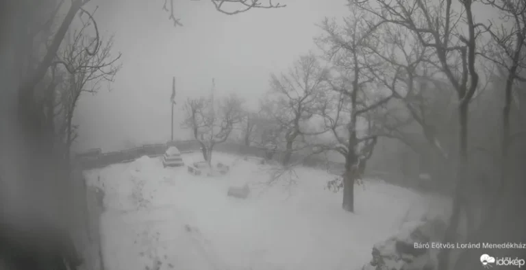 havazás hóesés dobogókő webkamera képernyőfotó