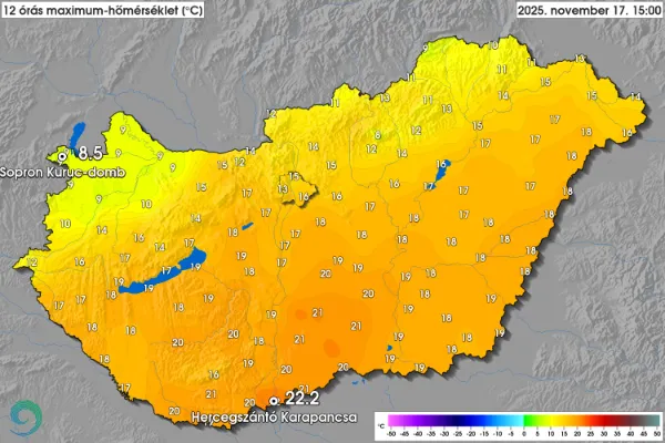 első havazás a meleg idő után