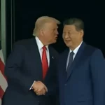 Trump és Hszi elnökök Dél-Koreában