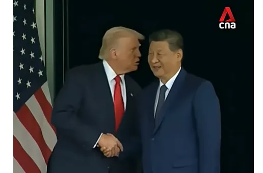 Trump és Hszi elnökök Dél-Koreában