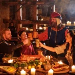 középkor karácsony újév ünneplés paraszt