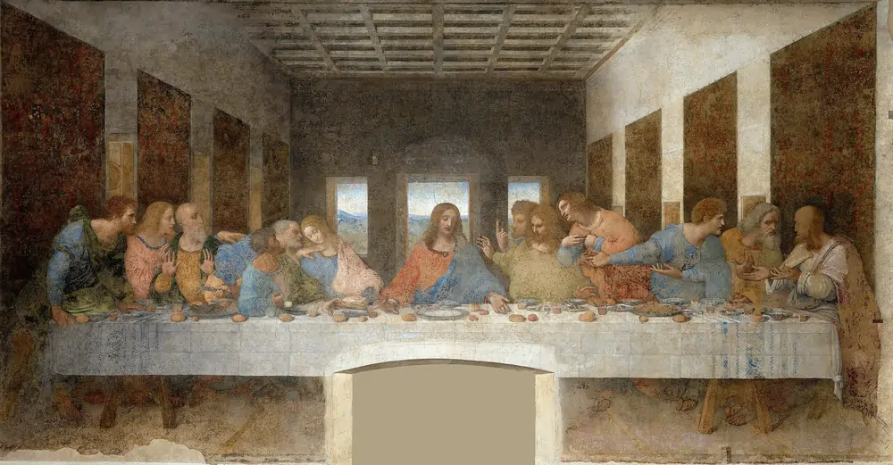 Leonardo da Vinci az utolsó vacsora Jézus