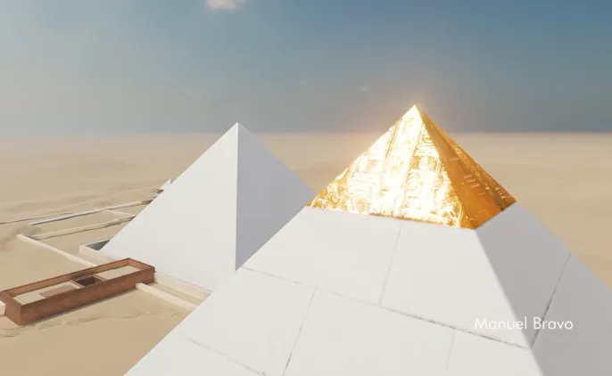 Így néztek ki a gízai piramisok