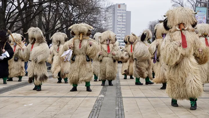 Surva Fesztivál félelmetes bolgár maszkok