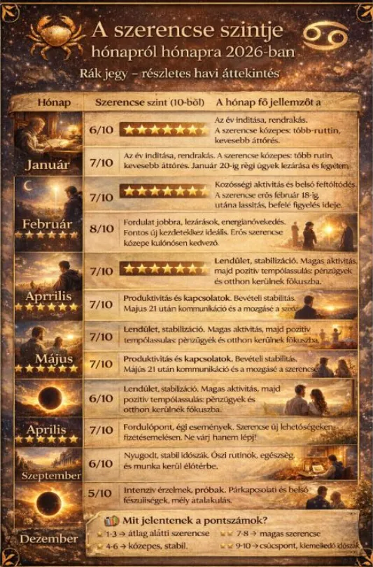 rák jegy horoszkóp