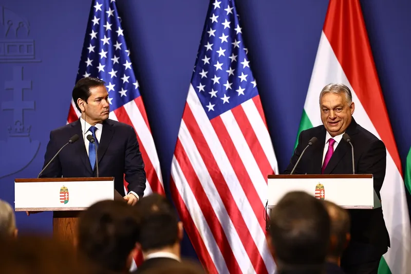 Orbán viktor magyarország miniszterelnöke Marco Rubio amerikai külügyminiszter