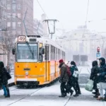 BKK Budapest havazás hóvihar közlekedés tömegközlekedés fennakadás