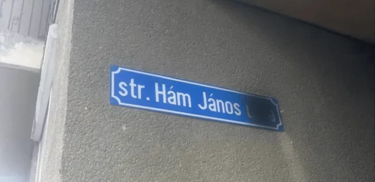 Szatmárnémeti lefújták a magyar feliratokat