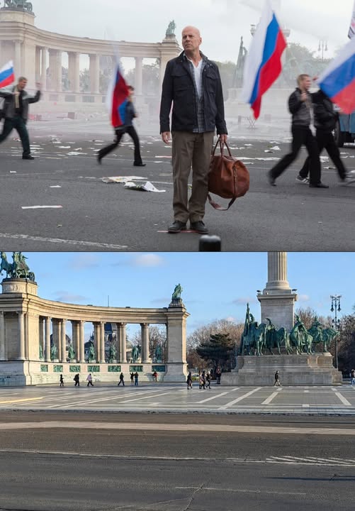 Bruce Willis a Hősök terén filmezik