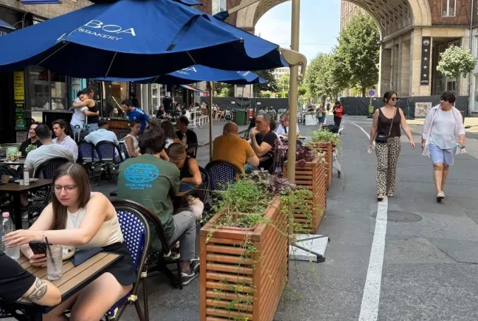 Budapest belváros terasz