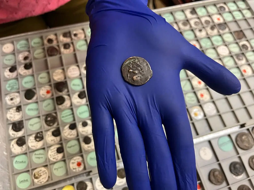 ókori érme buszjegy Fönícia lelet