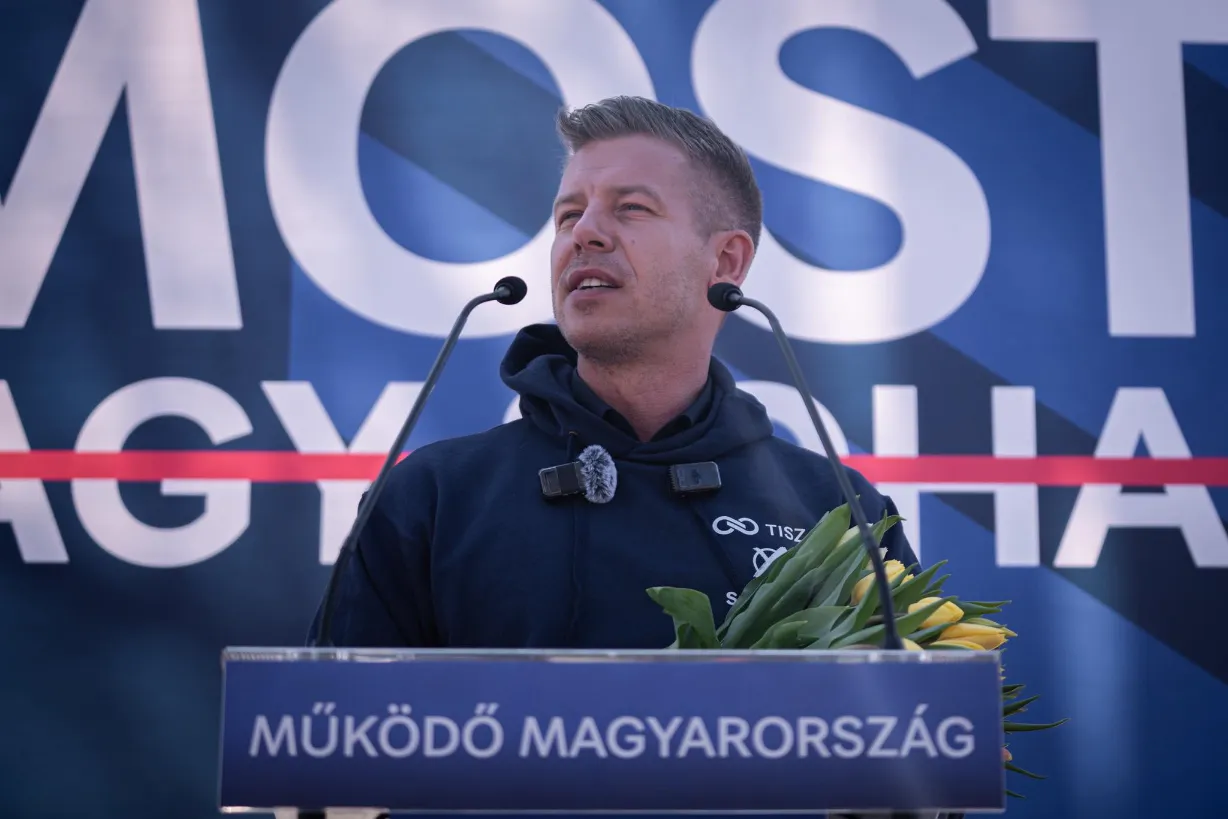 Magyar Péter, a Tisza Párt elnöke