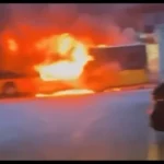 svájc buszbaleset tűz gyújtogatás benzin