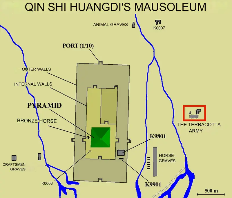Csin Si Huang-ti Kína első császárának mauzóleuma sírja