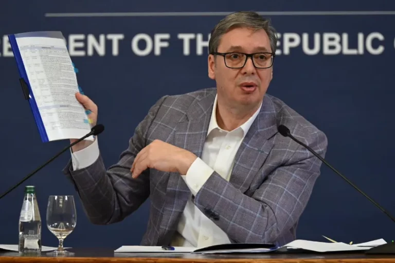 Vucsics szerb elnök és Magyar Péter