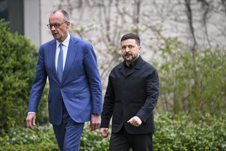 Ukrajna Zelenszkij Friedrich Merz