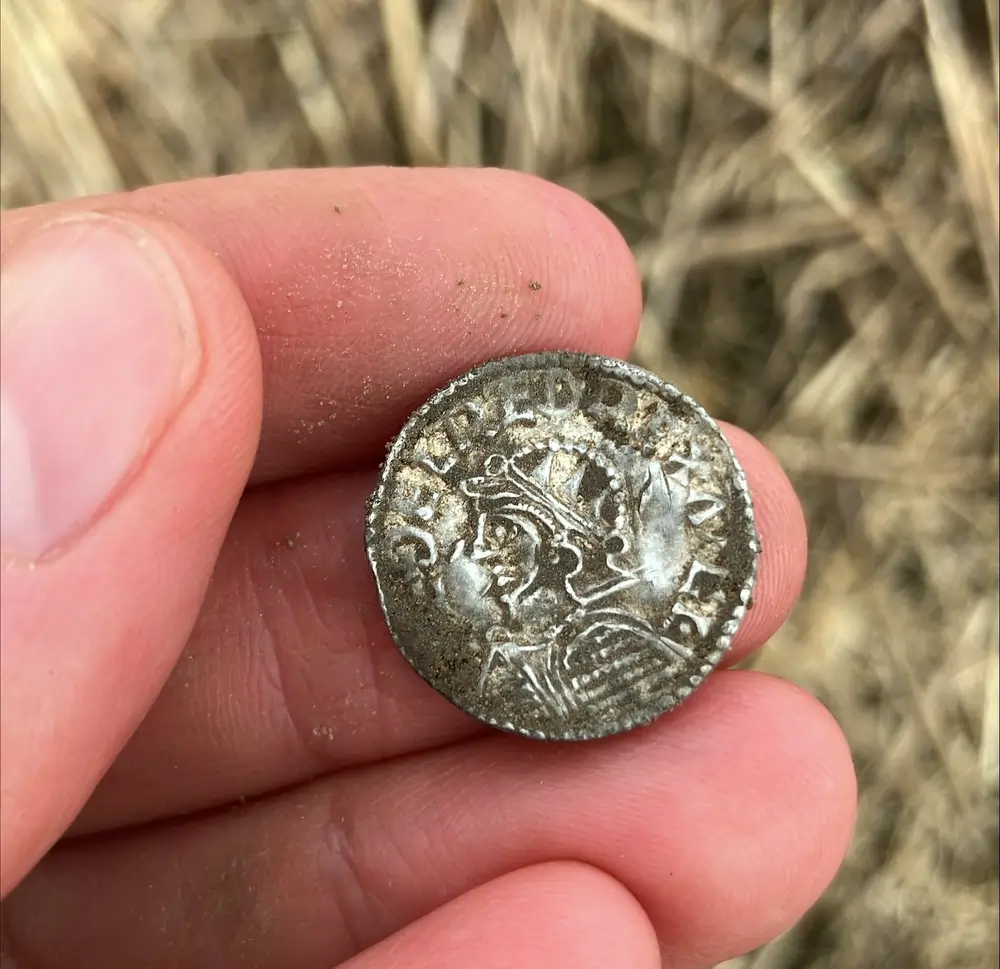 norvég viking érme kincs ezüst