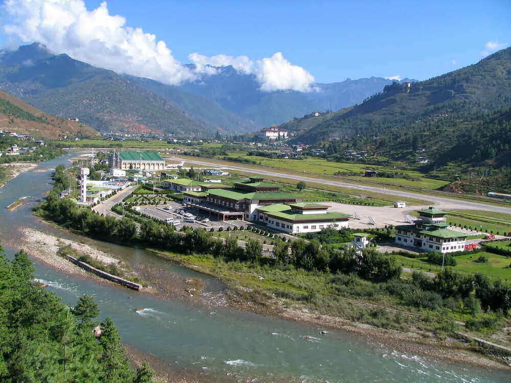 Paro Interational Airport Bhután repülőtér