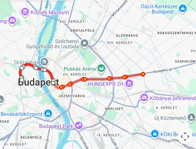 M2 metró lezárás Schwarzenegger filmje miatt