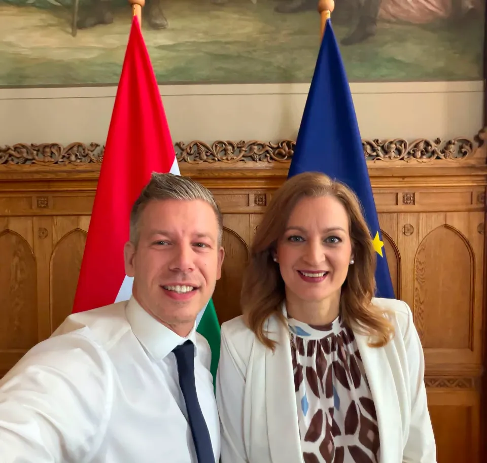 Magyar Péter és Forsthoffer Ágnes