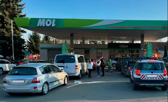 MOL benzinkút üzemanyagár
