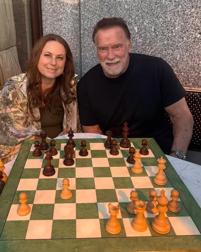 Schwarzenegger és Polgár Judit