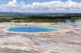 Egyesült Államok Yellowstone Nemzeti Park szupervulkán kaldera